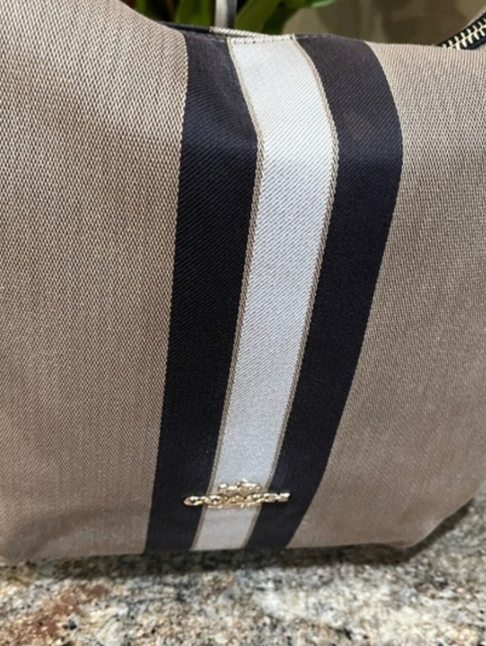 Coach Skylar Hobo Bag with Varsity Stripe - MRSP $398 - Picture 3 of 13